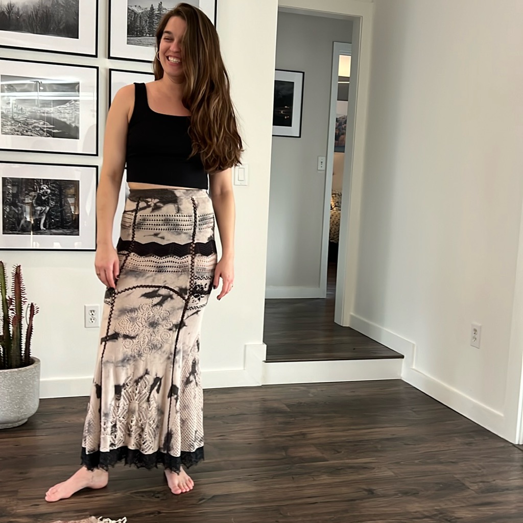 Size 0 - Odd Molly - Crochet Maxi Skirt